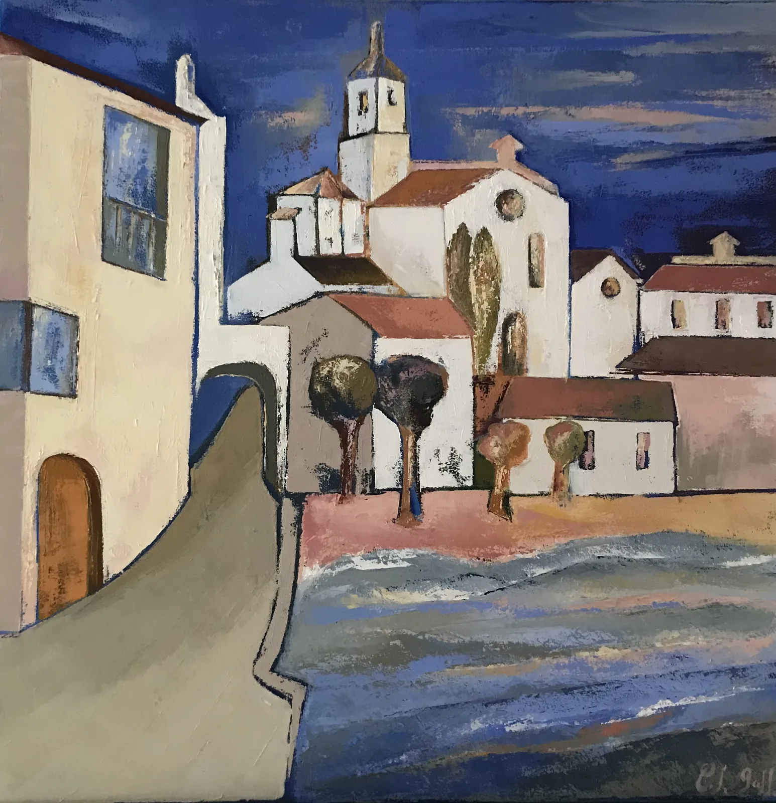Cadaques, huile sur toile