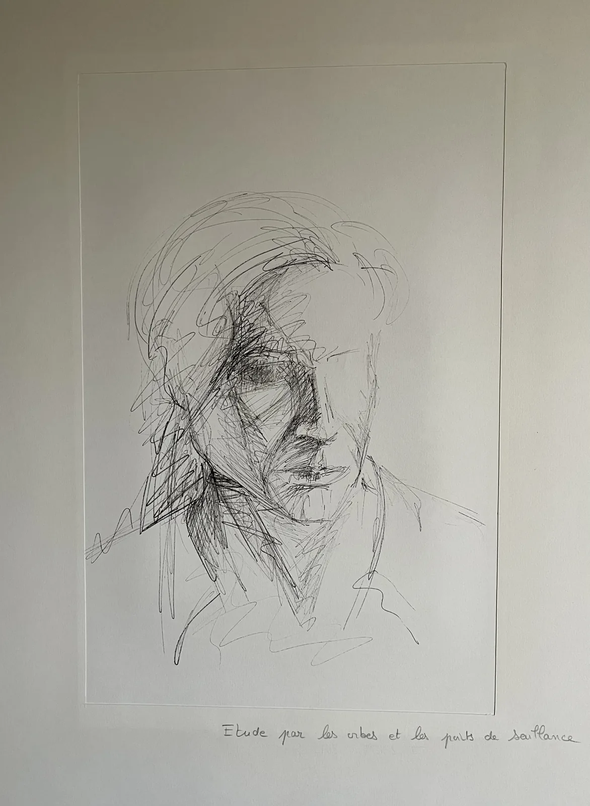 Etude de portrait, feutre sur papier