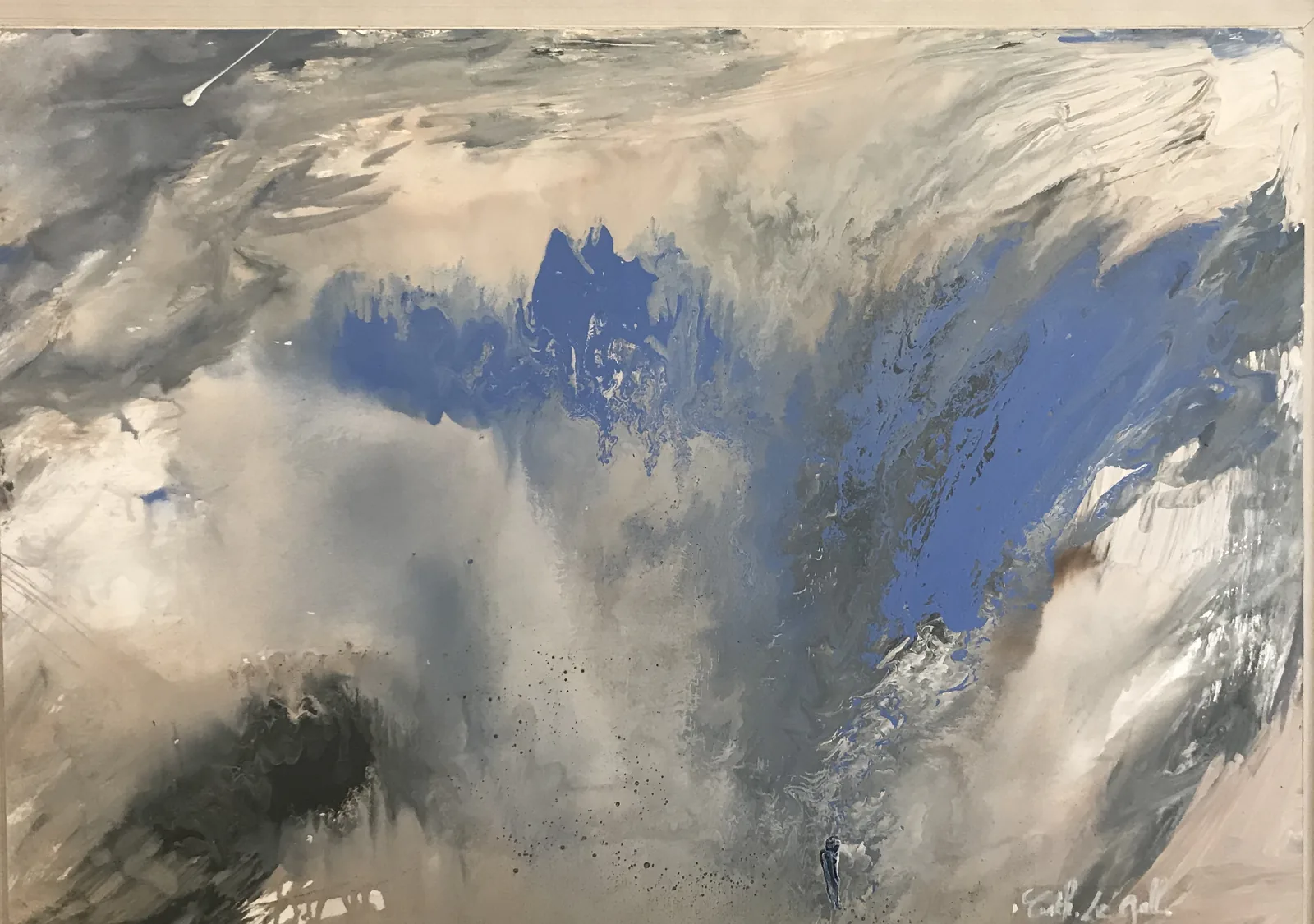 Les Nuees, peinture abstraite