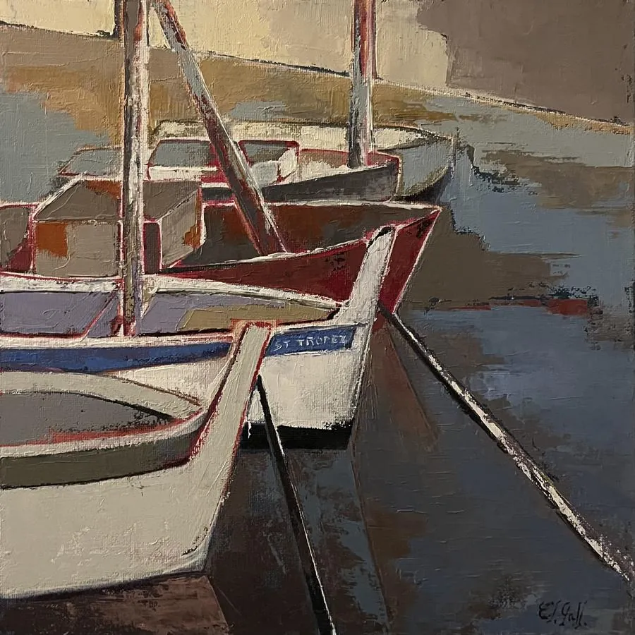 Les Pointus, huile sur toile