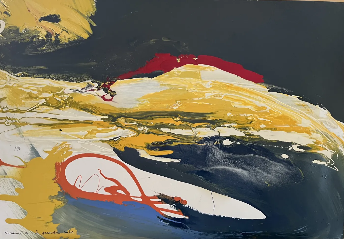 Premiere aube, acrylique sur papier
