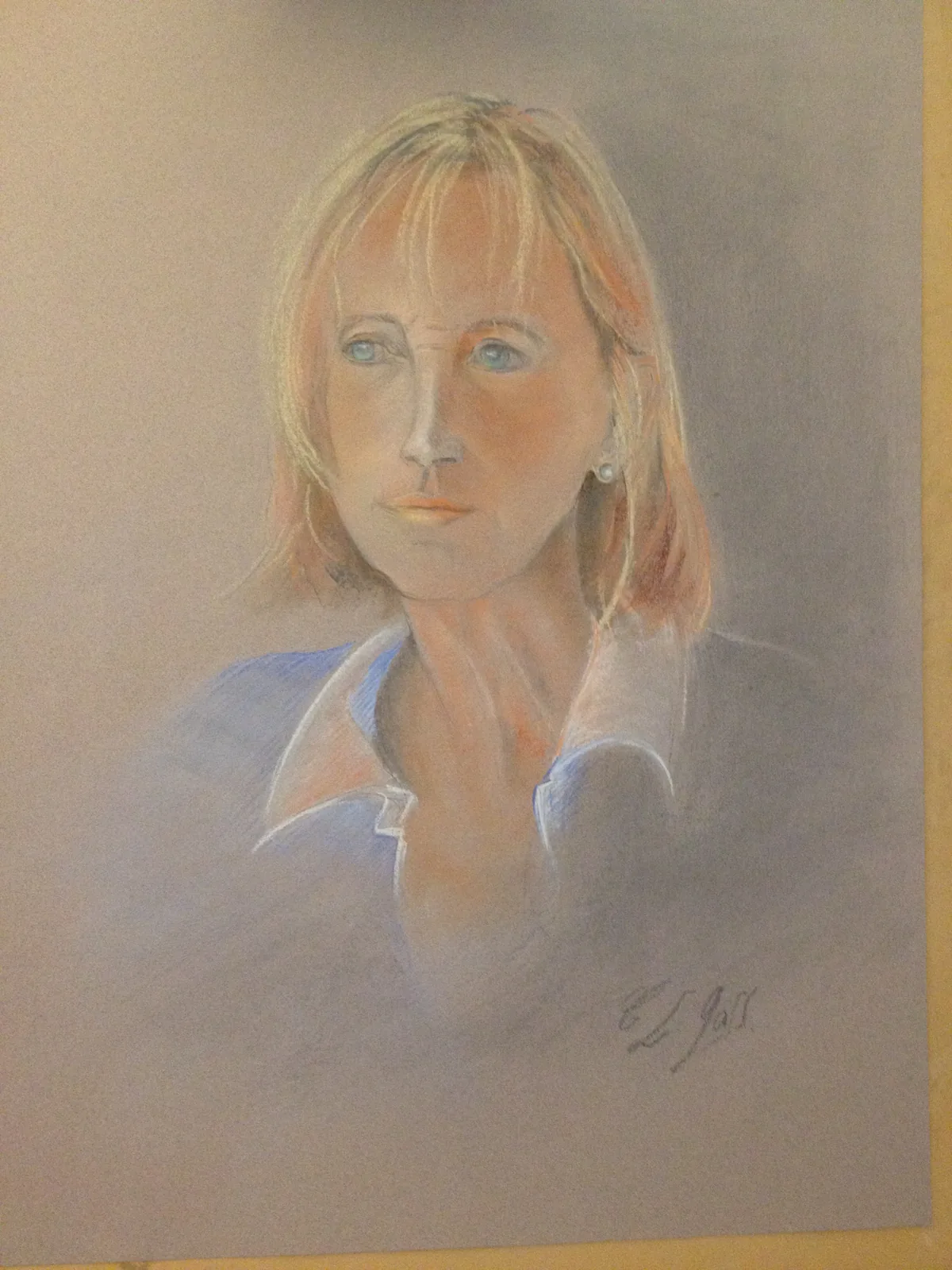 La Landaise, pastel sur papier