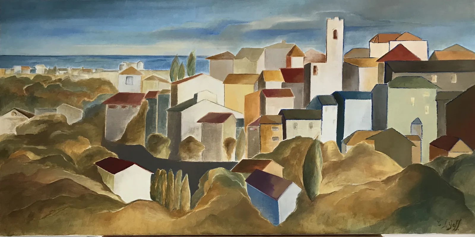 Vence, huile sur toile